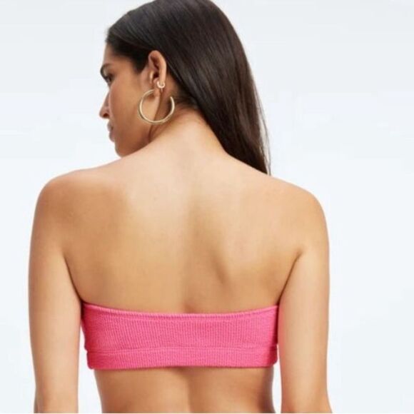 Good American L/XL Size 3/4 Pink Better Bandeau Top Always Fits Pink Top NWT - Picture 8 of 9